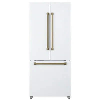 Hamilton Beach 17.7 Cu. Ft. Frost Free French Door Refrigerator, Energy Star Rated Fridge With Inverter Compressor, In White
