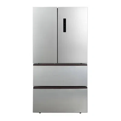 Hamilton Beach , 17.9 Cu. Ft. French Door Refrigerator, Electronic Digital Temperature, Platinum In Stainless Steel