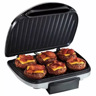 Hamilton Beach 25371 Indoor Grill In Silver