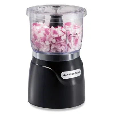 Hamilton Beach ® 3 Cup Stack & Press Food Chopper In Black