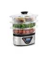 Hamilton Beach 3-tier Digital Food Steamer, 8.25 Quart In Black