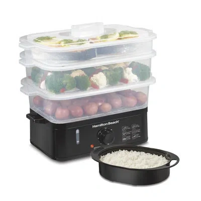 Hamilton Beach ® 3-tier Electric Food Steamer In Black