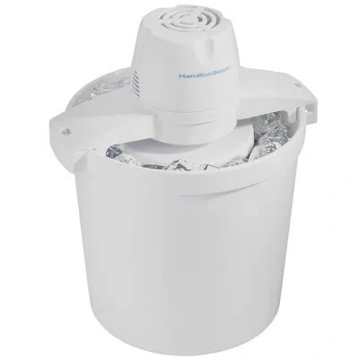 Hamilton Beach 4 Qt. Ice Cream Maker In White