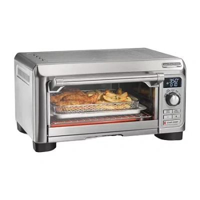 Hamilton Beach 4-slice Professional Sure-crisp Air Fry Digital Toaster Oven In Silver