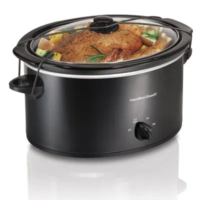 Hamilton Beach ® 5 Quart Portable Slow Cooker In Black