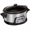 Hamilton Beach 6 Qt Programmable Slow Cooker In Silver