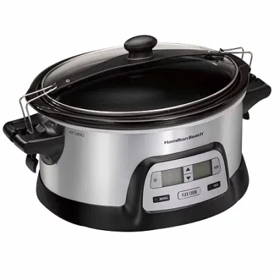 Hamilton Beach 6 Qt Programmable Slow Cooker In Silver