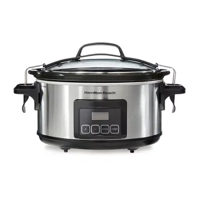 Hamilton Beach 6 Qt. Programmable Slow Cooker In Silver