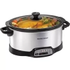 Hamilton Beach 7-qt. Programmable Oval Slow Cooker In Silver