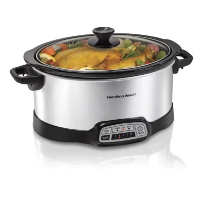 Hamilton Beach ® 7 Quart Programmable Slow Cooker Serves 8 Plus People In Gray