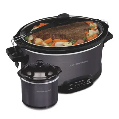 Hamilton Beach ® 7 Quart Programmable Stay Or Go® Slow Cooker In Black