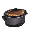 Hamilton Beach 7 Quart Programmable Stay Or Go Slow Cooker In Black