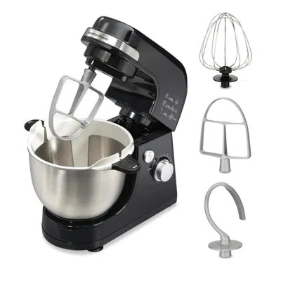 Hamilton Beach 7 Speed Stack & Scrape Stand Mixer In Black