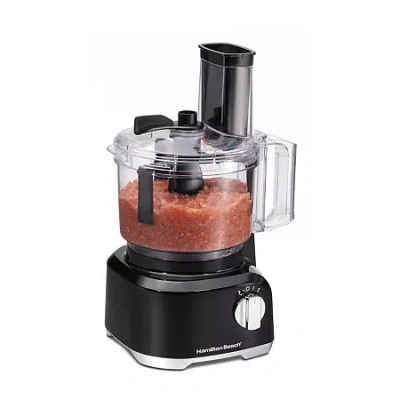 Hamilton Beach 8 Cup Food Processor With Bowl Scrapper In Black