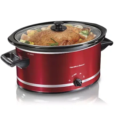 Hamilton Beach 8-qt. Oval Slow Cooker In Red