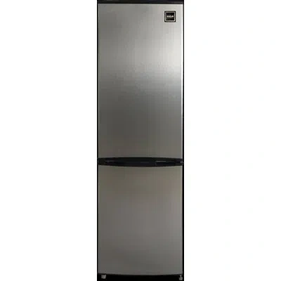Hamilton Beach , 9 Cu. Ft. Bottom Mount Refrigerator, Platinum In Chrome