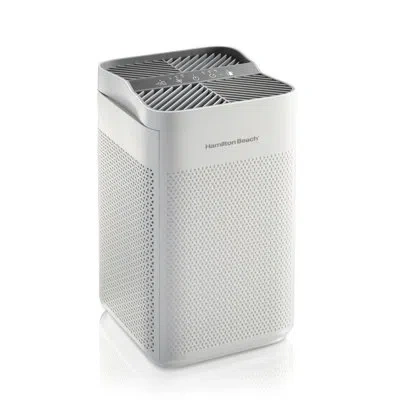 Hamilton Beach Air Purifier With Trueair Everlasting Reusable Filters In White