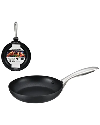 Hamilton Beach Alum Hard Anodized Fry Pan Blalpine In Black