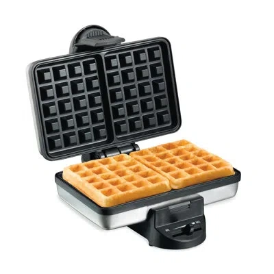 Hamilton Beach ® Belgian Style Waffle Baker Non-stick Waffle Maker Grids Stainless Steel