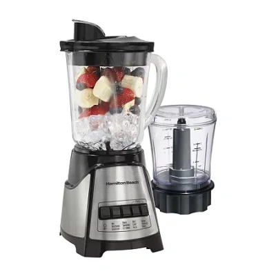 Hamilton Beach Blender + Food Chopper Attachment In Gray