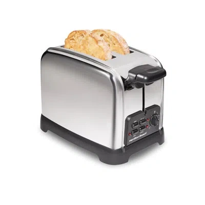 Hamilton Beach ® Classic 2 Slice Toaster With Sure-toast Technology & Auto Boost In Stainless Steel