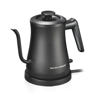 Hamilton Beach Compact Gooseneck Kettle, 0.6 Liter Capacity, 41045 In Black