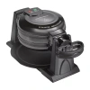 Hamilton Beach Double Belgian Waffle Maker With Removable Plates In Black