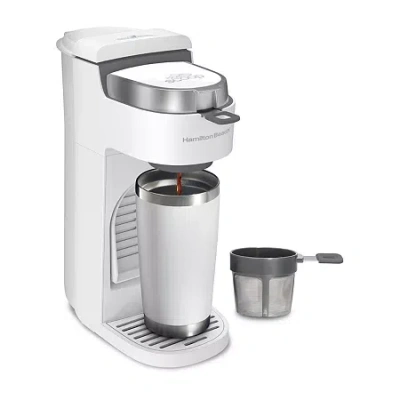 Hamilton Beach Drip Coffee Maker In White