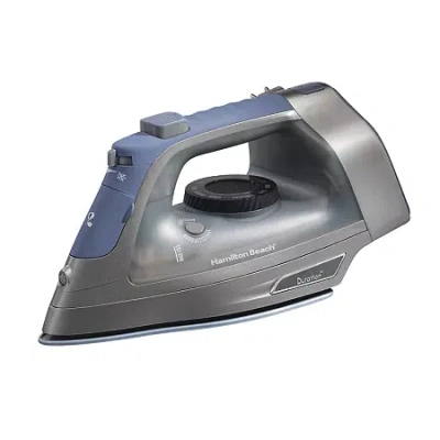 Hamilton Beach Durathon Electronic Retractable Cord Iron In Silver