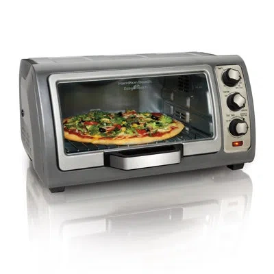 Hamilton Beach ® Easy Reach® Convection Toaster Oven With Roll-top Door In Gray