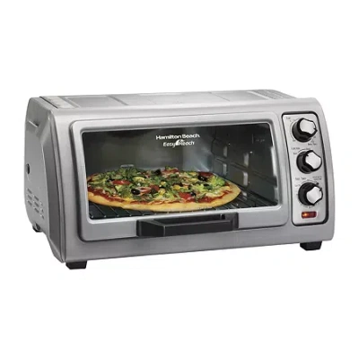Hamilton Beach Easy Reach Toaster Oven In Silver