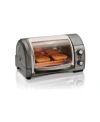 Hamilton Beach Easy Reach Toaster Oven With Roll-top Door In Silver