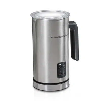 Hamilton Beach Electric Milk Frother And Warmer In Silver