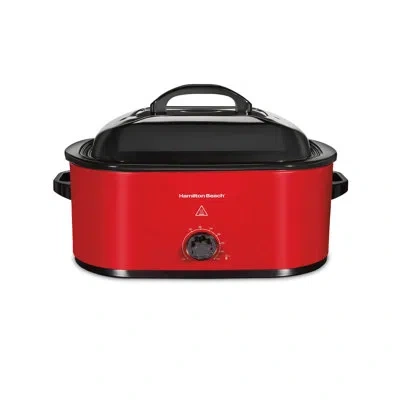 Hamilton Beach Electric Roaster Oven In Red