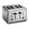 Hamilton Beach Extra Wide Slot Digital 4 Slice Toaster In Silver