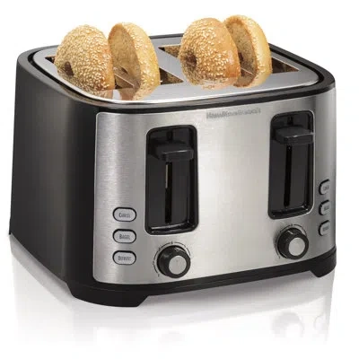 Hamilton Beach Extra-wide Slot 4 Slice Toaster In Silver