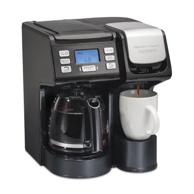 Hamilton Beach ® Flexbrew® Trio 2-way Coffee Maker, Single Serve & Full 12-cup Pot, Compatible With K-cup Pods Or G In Black