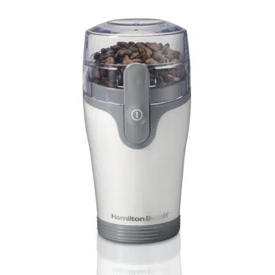 Hamilton Beach Fresh Grind Coffee And Spice Grinder White With Gray Accents In White;gray