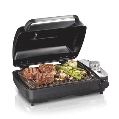 Hamilton Beach ® Indoor Searing Grill With Hot/cold Smoke Infuser In Black