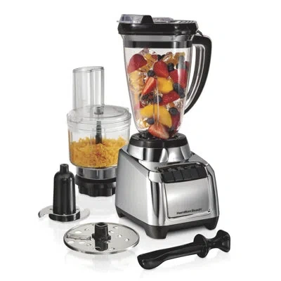 Hamilton Beach Multiblend Kitchen System With Blender And Food Processor In Chrome