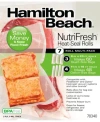 Hamilton Beach Nutrifresh Heat-seal Roll Multi-pack - 7 Rolls In Clear