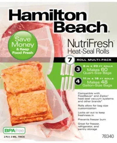 Hamilton Beach Nutrifresh Heat-seal Roll Multi-pack - 7 Rolls In Clear