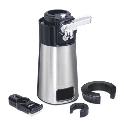 Hamilton Beach ® Openstation Can Opener With Tools Stainless Steel In Black;silver