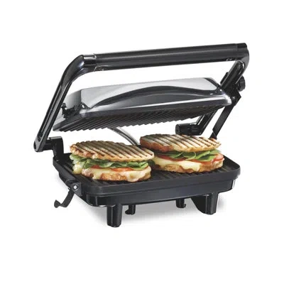Hamilton Beach Panini Press Sandwich Maker In Black