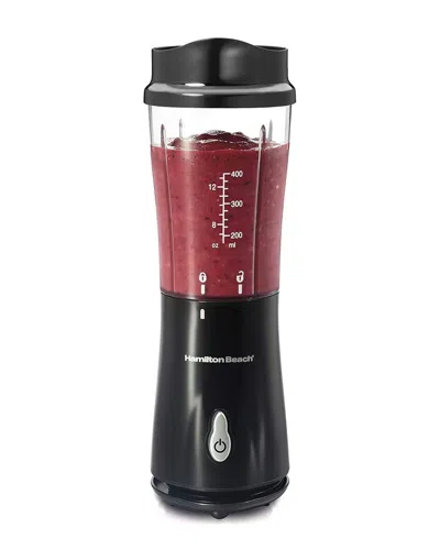 Hamilton Beach Personal Blender With Travel Lid In Black