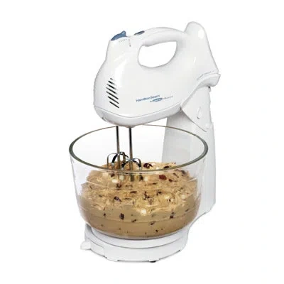 Hamilton Beach ® Power Deluxe 6 Speed Stand Mixer In White