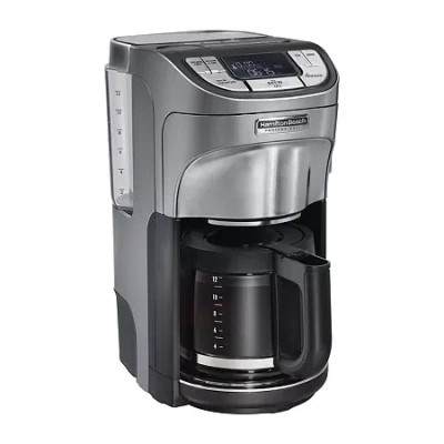 Hamilton Beach Professional 12 Cup Programmable Coffee Maker In Silver