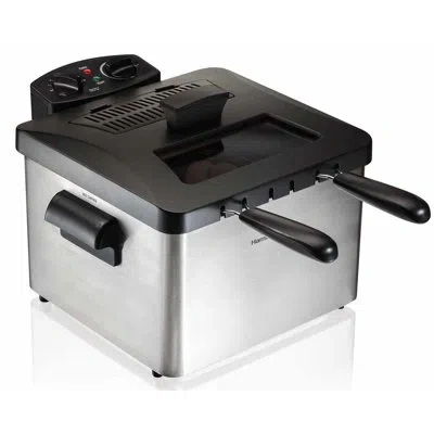 Hamilton Beach ® Professional-style Deep Fryer In Silver;black