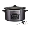 Hamilton Beach Programmable Defrost Slow Cooker In Silver