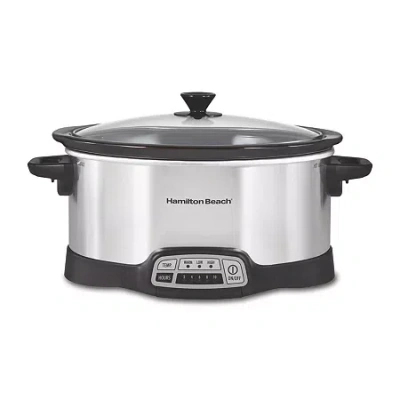 Hamilton Beach Programmable Slow Cooker In Silver